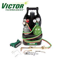 0384-0944 Victor Portable Tote Torch Kit Set Cutting Outfit With Cylinders