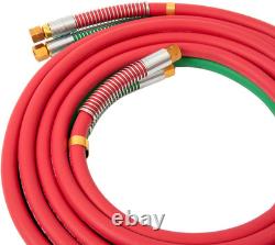 1/4 Grade T Cutting Torch Hose Oxygen Acetylene Hose for Welding Gas B Fitt