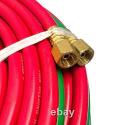 100 ft Twin Welding Torch Hose Oxy Acetylene Oxygen Cutting 1/4 Inch 300 psi