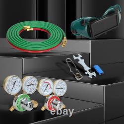 17-Piece Oxygen and Acetylene Gas Torch and Welding Kit Portable Cutting Kit