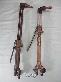 2 VINTAGE VICTOR WELDING CUTTING TORCHES 1400 & CA2460 Good Condition