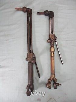 2 VINTAGE VICTOR WELDING CUTTING TORCHES 1400 & CA2460 Good Condition