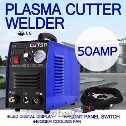 220V 50A Plasma Cutter Welding LCD Digital Air Cut Inverter Torch Machine