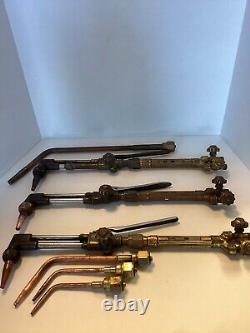 3 Victor Combination Cutting Torches With Welding/Brazing Tips