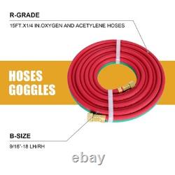 30V Oxy Acetylene Welding Cutting Torch Kit, Gas Welding Outfit Tote Kit