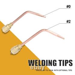 30V Oxy Acetylene Welding Cutting Torch Kit, Gas Welding Outfit Tote Kit