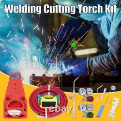 30V Oxy Acetylene Welding Cutting Torch Kit, Gas Welding Outfit Tote Kit