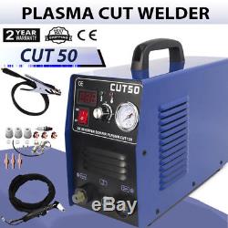 50A plasma cutter & PT31 cutting torch & consumables & 1-14mm cut thick NEW