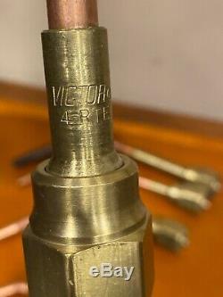 6Pc Victor Cutting Torch Brazing Tips Lot Of 5 welding 2,3,4,5 RTE, 5T1,2-W