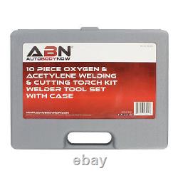 ABN Oxygen & Acetylene Torch Kit 10 Pc Welding Kit Metal Cutting Torch K
