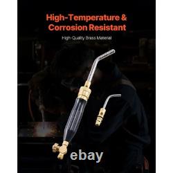 Acetylene Heating Torch Kit 149'' Hose, 2 Tips CGA200 Regulator Brazing