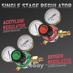 & Acetylene Torch Kit, Welding Cutting Torch Kit, Gas Cutting Torch with Regu