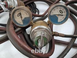 Airco 10 Radiagraph Oxy-Acetylene Track Cutting Torch WithRegulators & Hose Airco 10 Radiagraph Oxy-Acetylene Track Cutting Torch WithRegulators & Hose