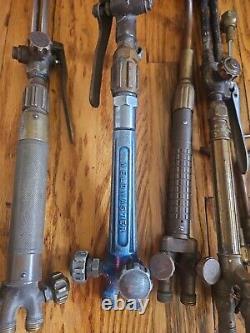 Airco HARRIS Meco Cutting Welding Torch LOT Tips USED Vintage Metal Weldmaster
