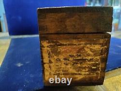 Antique PUROX Brass Cutting Welding Torch Kit With Dovetail Oak Box