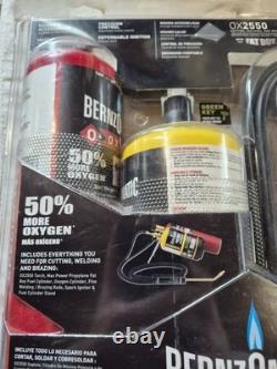 BERNZ O MATIC OX-2550 Oxygen & Propane Cutting Welding Brazing Torch Kit