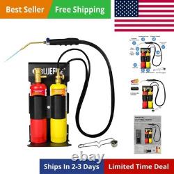 BLUEFIRE Oxypropane Welding Gas Cutting Torch Kit with Flint Lighter and Cyli BLUEFIRE Oxypropane Welding Gas Cutting Torch Kit with Flint Lighter and Cyli