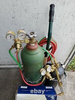 Brand New Radnor Oxygen / Acetylene Welding/ Cutting Torch Set With Gas In Tanks