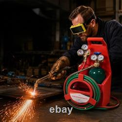 Brazing Welding Cutting Torch Kit withOxygen Acetylene 4L Tanks Regulator not DOT Brazing Welding Cutting Torch Kit withOxygen Acetylene 4L Tanks Regulator not DOT