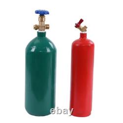 Brazing Welding Cutting Torch Kit withOxygen Acetylene 4L Tanks Regulator not DOT