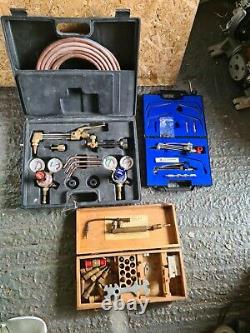Clarke Oxy/ Acet Welding & Cutting Set Gas Torch & Nozzle Kit + Brazing Equip