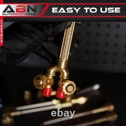 Complete Oxygen & Acetylene Torch Kit 10 Pieces for Easy Welding & Cutting