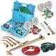 Cutting Torch Kit Oxygen & Acetylene Gas, Professional Welding Kit Set Portab