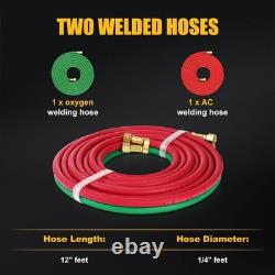 Cutting Torch Kit Oxygen & Acetylene Gas, Professional Welding Kit Set Portable