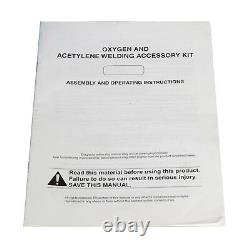 Cutting Torch Kit Oxygen Acetylene Gas Welding & Cutting withGauges Goggles Hoses