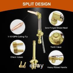 Cutting Torch, Oxygen Acetylene Welding Cutting Torch with 1-101 Cutting Nozz