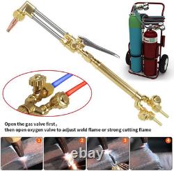 Cutting Torch Set Oxy Acetylene Torch Kit, Oxygen Acetylene Welding Cutting Torch