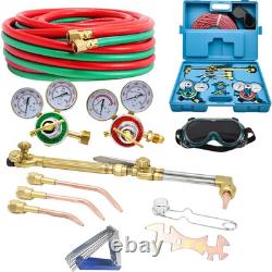 Cutting Torch Set Oxy Acetylene Torch Kit, Portable Gas Cutting Torch and Weldin