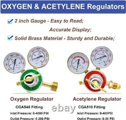 Cutting Torch Set Oxy Acetylene Torch Kit, Portable Gas Cutting Torch and Weldin