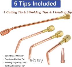 Cutting Torch Set Oxy Acetylene Torch Kit, Portable Gas Cutting Torch and Welding