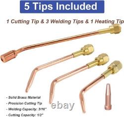 Cutting Torch Set Oxy Acetylene Torch Kit, Portable Gas Cutting Torch and Welding