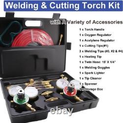 Cutting Torch Set Oxy Acetylene Torch Kit, Portable Gas Cutting Torch and Welding Cutting Torch Set Oxy Acetylene Torch Kit, Portable Gas Cutting Torch and Welding