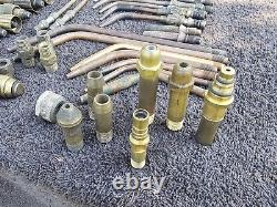 Cutting Welding Oxygen Acetylene Brazing Torch Tip Nut Part Lot Airco Meco Smith