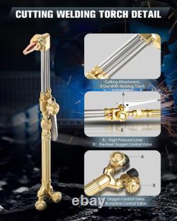 Cutting Welding Torch Kit, Oxygen Acetylene Torch Kit, Oxy Acetylene Torch Welde