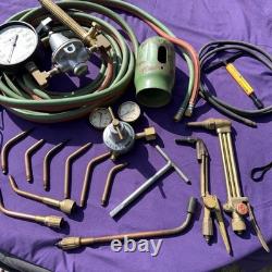 Cutting Welding Torch Kit Oxygen & Acetylene Welding Kit with15' Hose Glasses Case