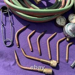 Cutting Welding Torch Kit Oxygen & Acetylene Welding Kit with15' Hose Glasses Case