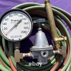 Cutting Welding Torch Kit Oxygen & Acetylene Welding Kit with15' Hose Glasses Case