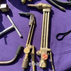 Cutting Welding Torch Kit Oxygen & Acetylene Welding Kit with15' Hose Glasses Case