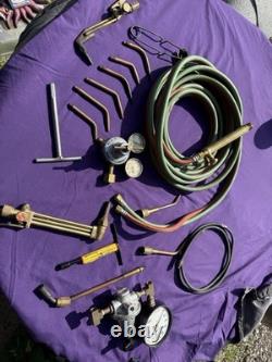 Cutting Welding Torch Kit Oxygen & Acetylene Welding Kit with15' Hose Glasses Case