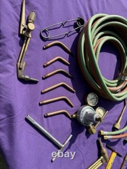 Cutting Welding Torch Kit Oxygen & Acetylene Welding Kit with15' Hose Glasses Case