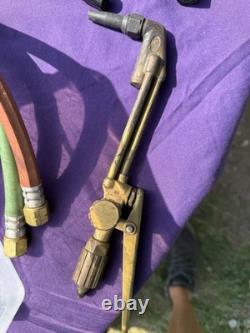 Cutting Welding Torch Kit Oxygen & Acetylene Welding Kit with15' Hose Glasses Case