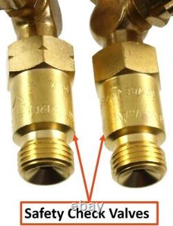 Die Forged Brass Oxy-Fuel Torch with Check Valves Compatible with Victor