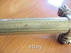 EUC USA OXWELD Union Carbide W-300 Heavy Brass WELDING & CUTTING TORCH HANDLE