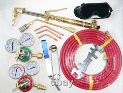 Gas Cutting Torch Welding Torch Kit USA 6290 Tips Welding Goggle Spark Lighter