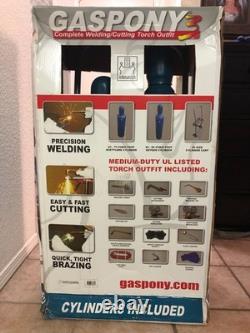 Gas Pony 3 Complete Welding/cutting Torch Outfit/set