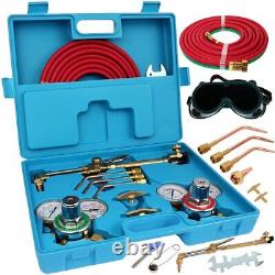 Gas Welding And Cutting Kit Oxygen Torch Acetylene Welder Tool with 3 Nozzles